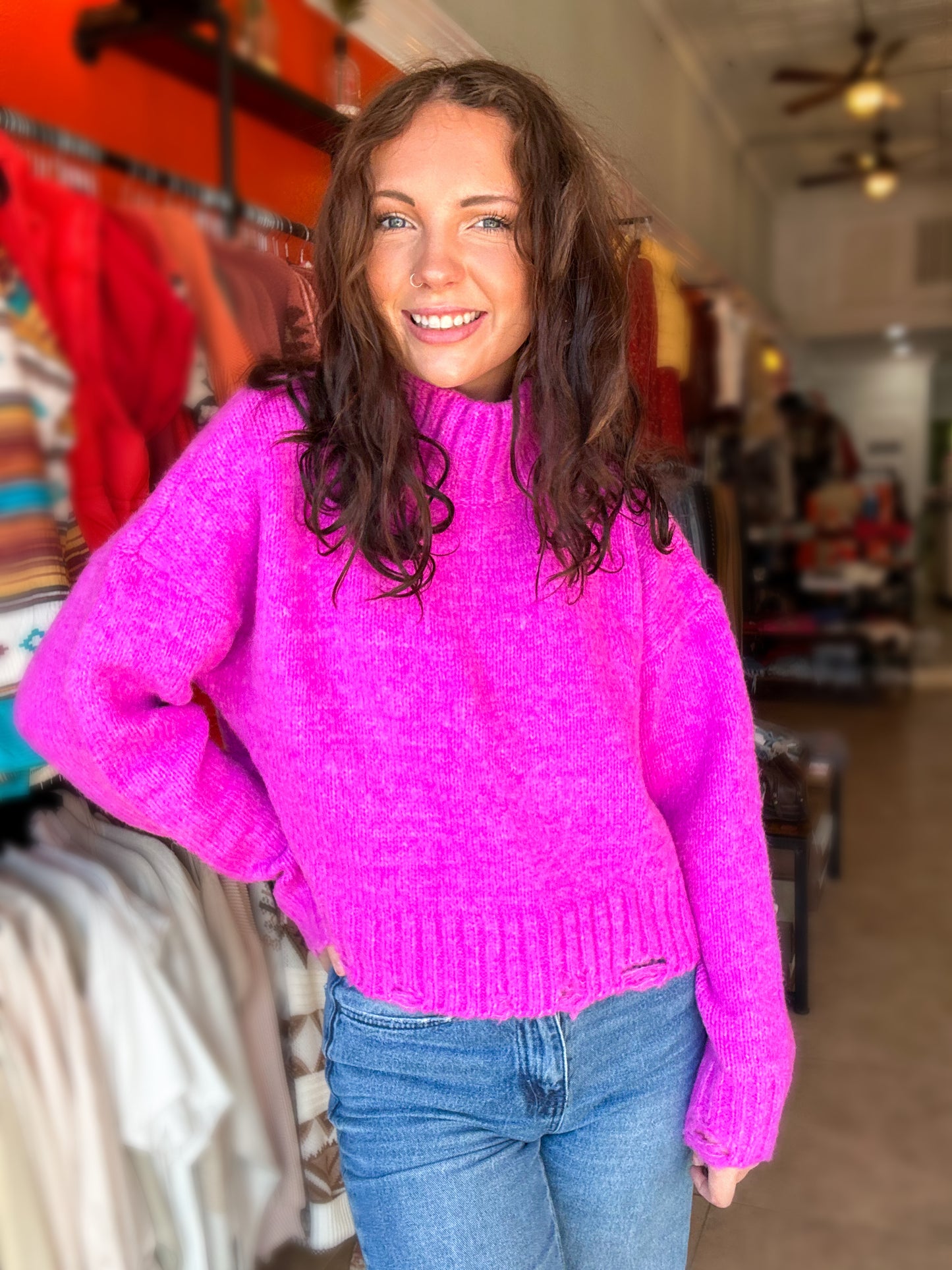 Lydia Sweater in Pink