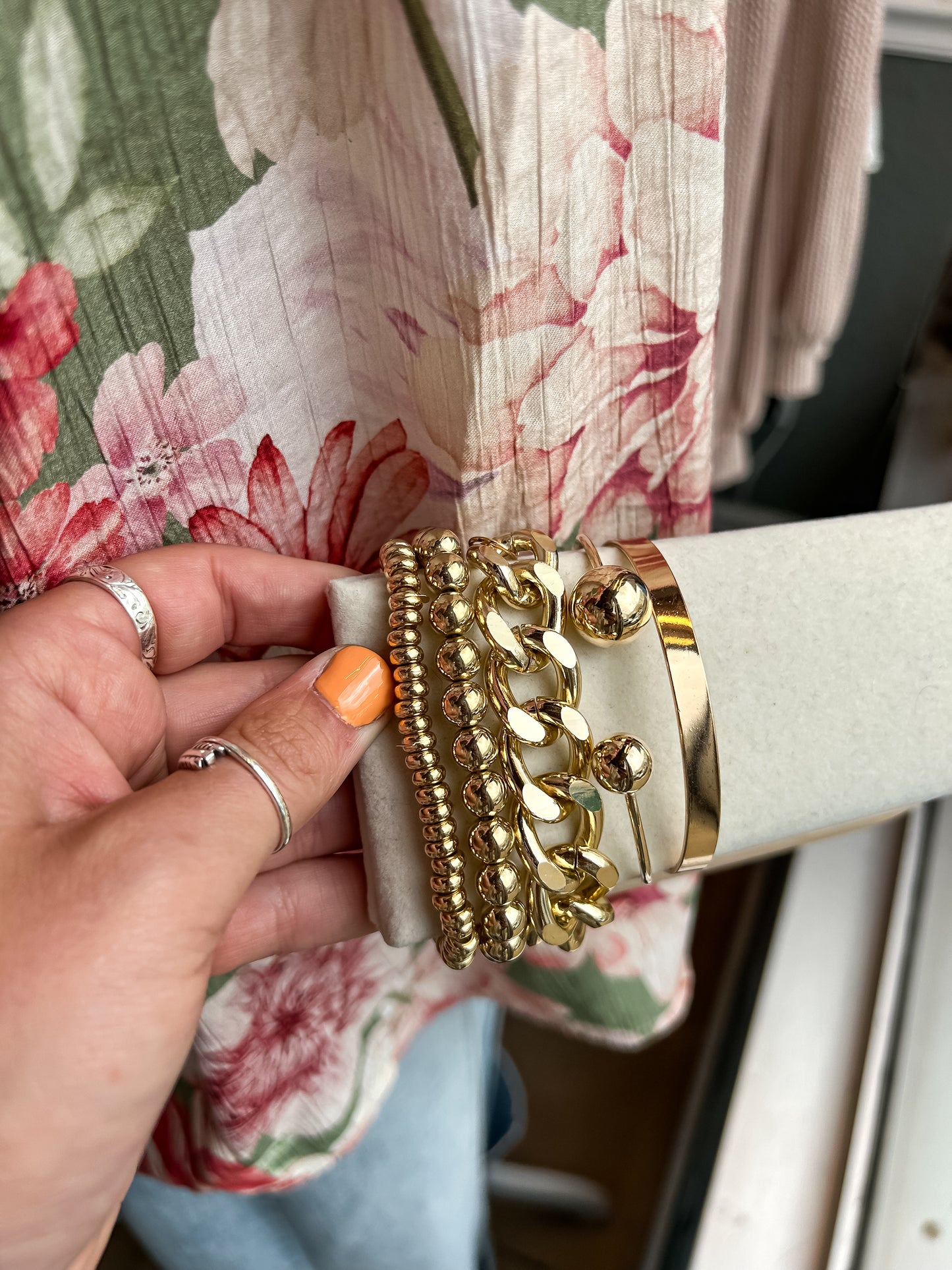 Icon Bracelet Stack in Gold
