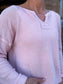 Outlaw Era Waffle Knit Top in Apricot