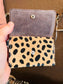 Spotted and Sassy Cowhide Coin Pouch