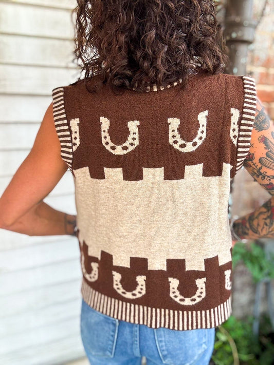 Desert Stallion Sweater Vest