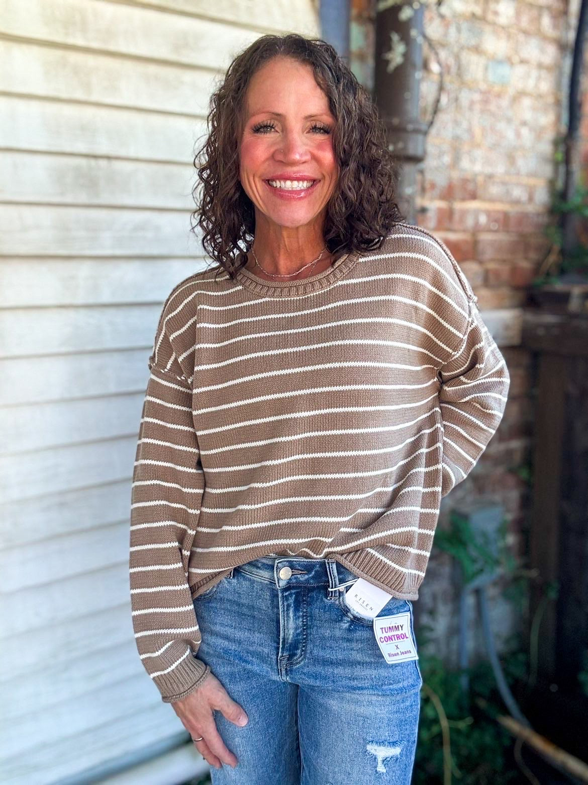 Oatmeal and Ivory Sweater