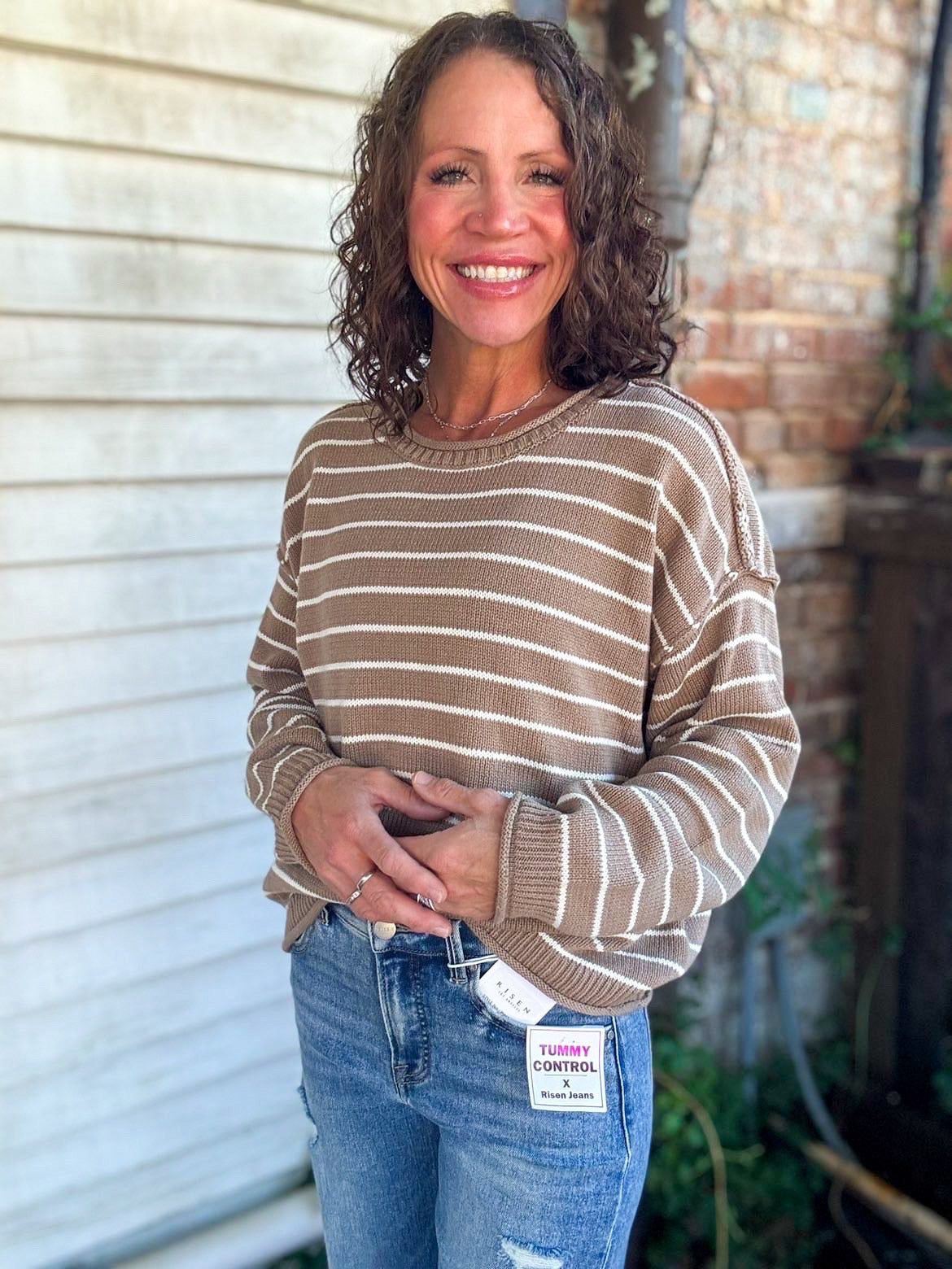 Oatmeal and Ivory Sweater