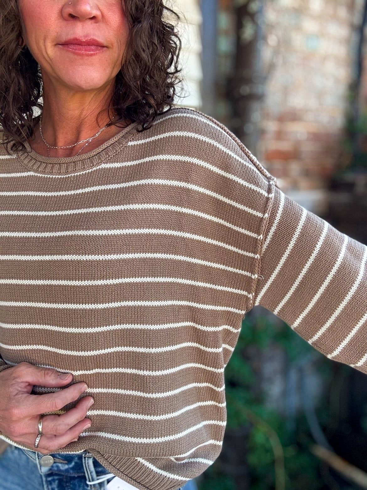 Oatmeal and Ivory Sweater