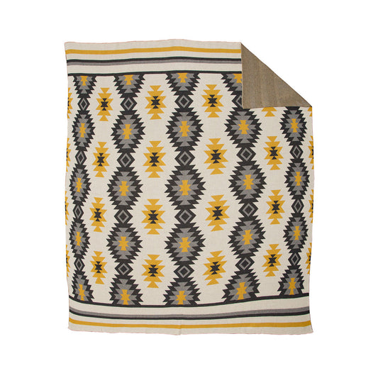 Cooly-Wooly Aztec Print Throw