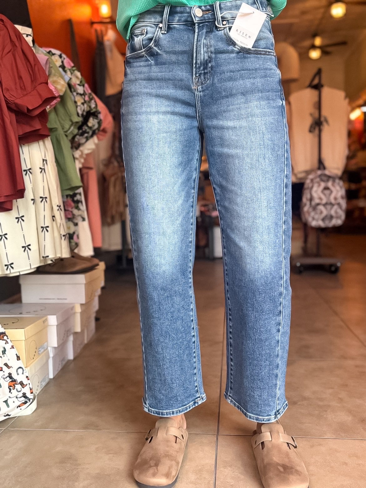 Desert Bloom Barrel Jeans