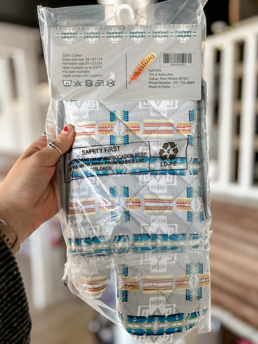 Aztec Pot Holder Set