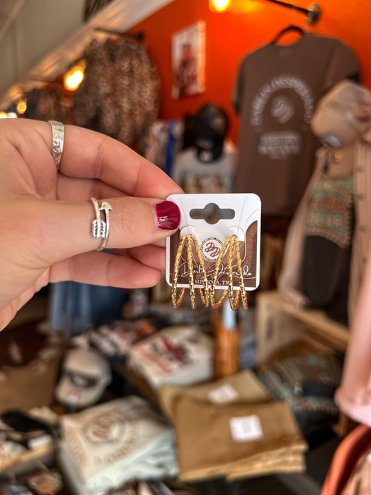 Gilded Glow Earrings in Gold