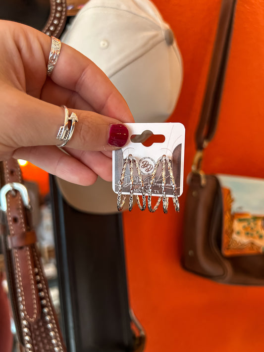 Gilded Glow Earrings in Silver