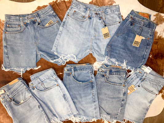 Upcycled Denim Shorts